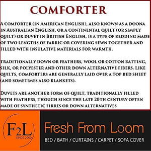 Fresh From Loom Glace Cotton 300 TC Bedding Set (Multicolour_Full) - Home Decor Lo