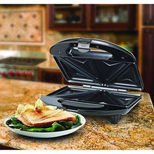 Load image into Gallery viewer, Brentwood TS-240B Black and Stainless Steel Sandwich Maker - Home Decor Lo
