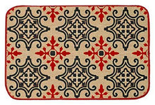 Load image into Gallery viewer, Saral Home Red Home Printed Jute Doormat Set of 3-40x60 Cms - Home Decor Lo