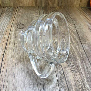 Gelz Gelcoz Glass Spiral Design Cup for Tea and Coffee (Set of 6, 180ml, Clear) - Home Decor Lo