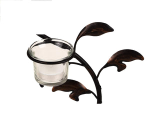 Hosley 4 Piece Glass Tea Light Candle Holder, Clear - Home Decor Lo