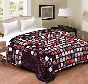 Spangle Premium Imported Pure Wool Double Blanket Multicolour - Home Decor Lo