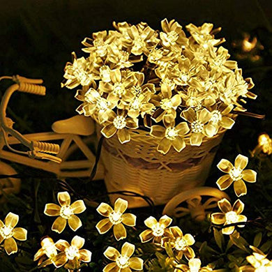 Citra 28 Led 10M Crystal Flower Copper String Light for Christmas Xmas Diwali and Other Festival Decorations - Warm White Colour - Home Decor Lo