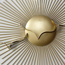Load image into Gallery viewer, Craftter Metal Wall Hanging Sculpture (55 x 55 inch, Gold) - Home Decor Lo