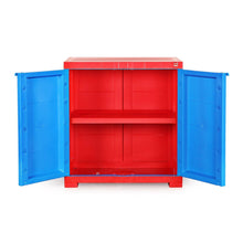 Load image into Gallery viewer, Cello Novelty Compact Cupboard - Red and Blue - Home Decor Lo