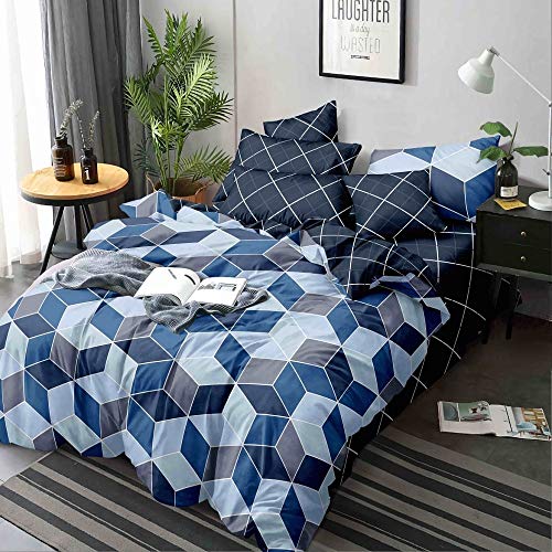 Fresh From Loom Cotton Double Bed Comforter; Double Bedsheet and 2 Pillow Cover; Set of 4 Pieces, Size Double Bed, Multi Color - Home Decor Lo