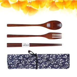 Wooden Lunch Cutlery Set - Home Decor Lo