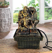 Load image into Gallery viewer, TIED RIBBONS Krishna Statue Decorative Water Fountains with LED Lights for Tabletop Waterfall Indoor Outdoor Living Room Garden Home Decoration and Gifts - Home Decor Lo
