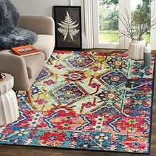 Load image into Gallery viewer, Status 3D Printed Vintage Persian Carpet Rug Runner for Bedroom/Living Area/Home with Anti Slip Backing (4X 6 Feet-Medium, Multi)-Pack of 1 - Home Decor Lo