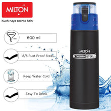 Load image into Gallery viewer, Milton Atlantis-600 Thermosteel Water  Bottle,500 ml,Black - Home Decor Lo