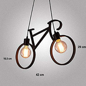 Hanging Ceiling Pendant Light Metal Antique Cycle Shape for Home Decor - Home Decor Lo