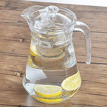 Load image into Gallery viewer, PrimeWorld Aquatic Glass jug Pitcher with Lid 1.3 LTR (1) - Home Decor Lo