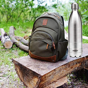 Milton Duo DLX 1000 Thermosteel 24 Hours Hot and Cold Water Bottle, 1 Litre, Silver - Home Decor Lo