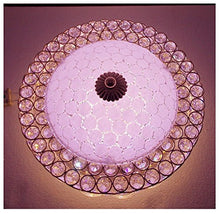 Load image into Gallery viewer, HomeShop52.com Peacock Luxury Crystal Round Chandelier Modern Hanging LED Lights (12-inch, Multicolour) - Home Decor Lo