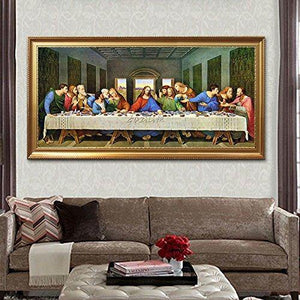 Sharon The Last Supper Of Jesus Christ The Oldest Painting Of The 13Th Century,Size 14 Inches By 24 Inches - Home Decor Lo