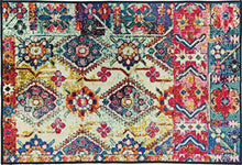 Load image into Gallery viewer, Status Contract Abstract Persian Persian Carpet Rug Runner with Anti Slip Backing (Multicolour, Polyester, 5 x7 Feet) - Home Decor Lo