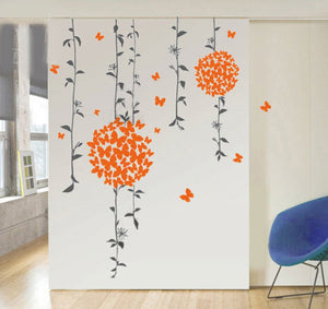 Decals Design 'Butterflies' Wall Sticker (PVC Vinyl, 50 cm x 70 cm, Multicolour) - Home Decor Lo