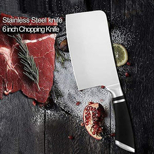 TOUARETAILS Premium 7 inch Stainless Steel Meat Knife for Kitchen Chopping, High Carbon Ultra Sharp Knife Japanese Cooking Chef Butcher Knife for Meat and Vegetable Cutter Clever - Home Decor Lo