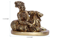 Load image into Gallery viewer, BHARAT HAAT Chhatrapati Shivaji Brass Collectible Handicraft Small Art - Home Decor Lo