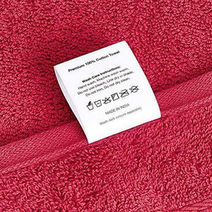 Amazon Brand - Solimo 100% Cotton Bath Towel, 500 GSM (Spanish Red) - Home Decor Lo