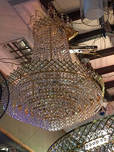 Grand Size Golden Crystal Designer Chandeliers (Fancy and Attractive) Lights for Your Home and Office Decor - Home Decor Lo