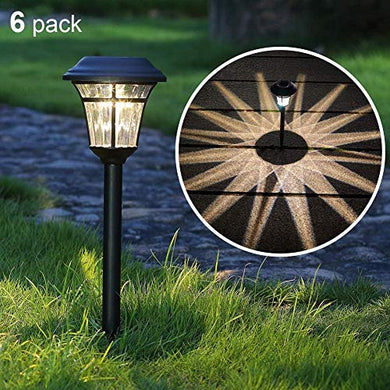 Maggift 6 Lumens Solar Garden Lights Solar Landscape Lights Solar Pathway Lights Outdoor for Lawn, Patio, Yard, Garden, Walkway, 6 Pack - Home Decor Lo
