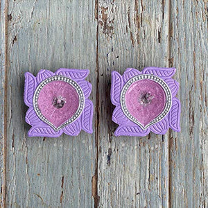 ILLUMINE by ARiANA. A Modern Diya (Candle) with Gel and Rose Fragrance (Aromatherapy), Pack of 2, (D2-H4) - Home Decor Lo