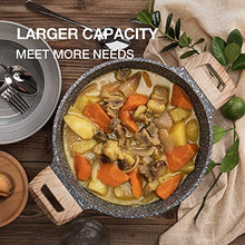 Load image into Gallery viewer, CAROTE Essential Woody - Nonstick Coating Granite Casserole Saucepot with Lid (28 cm) - Home Decor Lo