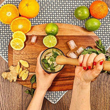 Load image into Gallery viewer, NJ Cocktail Bar Sheesham Wooden Muddler and Mixing Spoon Home Bar Tool Set, Bar Spoon Fork, Create Delicious Mojitos and Other Fruit Based Drinks: 2 Pcs Set - Home Decor Lo