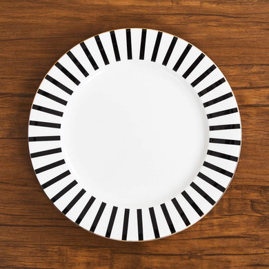 Home Centre Charlie Andrey Striped Dinner Plate - Home Decor Lo