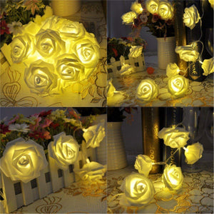 Citra 30 Led String Strip Light Rose Flower Shape Diwali Light for Decoration 30Led- Warm White - Home Decor Lo