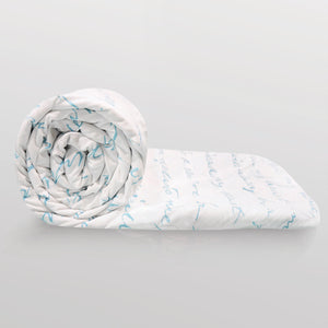 Divine Casa Luxor Abstract Microfibre Single Comforter: Blue - Home Decor Lo