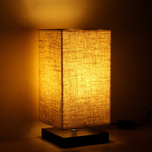 Load image into Gallery viewer, Voroly Home Decorative Wood Night Table Lamp - Home Decor Lo