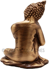 Load image into Gallery viewer, Two Moustaches Brass Buddha Resting Showpiece - Home Decor Lo