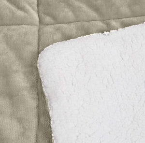 AmazonBasics Micromink Sherpa Comforter Set - Home Decor Lo
