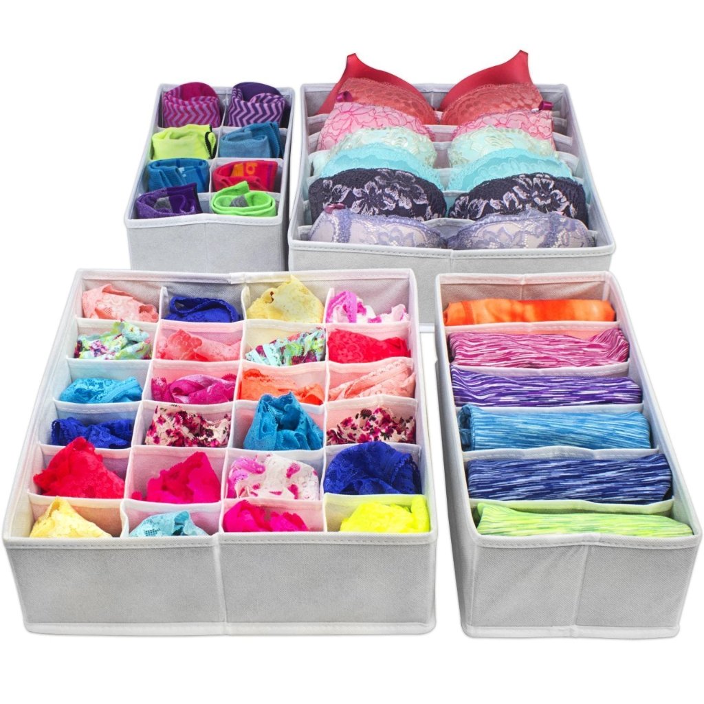 Modern Multicolor Socks Undergarments Storage Drawer Organizer at