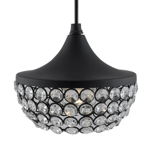 Homesake Matt Black Crystal Hanging Goblet Light, Ceiling Light, Nordic E27 Pendant - Home Decor Lo