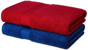 Amazon Brand - Solimo 100% Cotton 2 Piece Bath Towel Set - Home Decor Lo