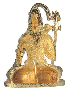 GCT Lord Shiv Idol | Shankar Idol | Shiva Idol Metal Statue for Car Dashboard | Mandir Pooja Murti | Temple Puja | Home Decor | Office Showpiece - Home Decor Lo
