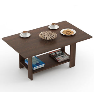 Bluewud Osnale Coffee Table (Wenge, Rectangular) - Home Decor Lo