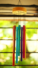 Load image into Gallery viewer, PARADIGM PICTURES Wood and Metal Colourful Wind Chimes for Positive Energy, Multi-coloured - Home Decor Lo