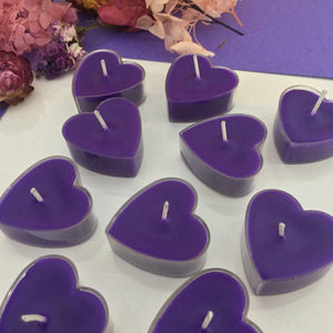 Heart Shaped Scented Tea Light Candles | Pack of 10