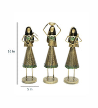 Load image into Gallery viewer, Wrought Iron Women Figurine Set Of 3