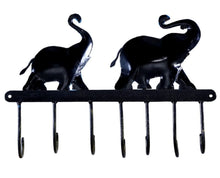 Load image into Gallery viewer, Elephant 7 Hook Key Holder, Wall Hanging Key Stand for Home Decor