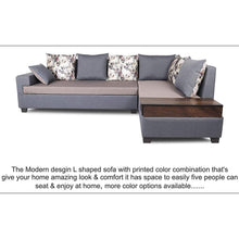 Load image into Gallery viewer, Orlando Fabric L Shape Sofa: Dark Grey &amp; Light Grey - Home Decor Lo