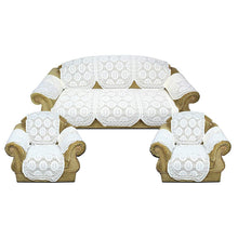 Load image into Gallery viewer, Net Polyster Fabric 5 Seater Sofa and Chair Cover with 6 pcs Arms Covers - Home Decor Lo